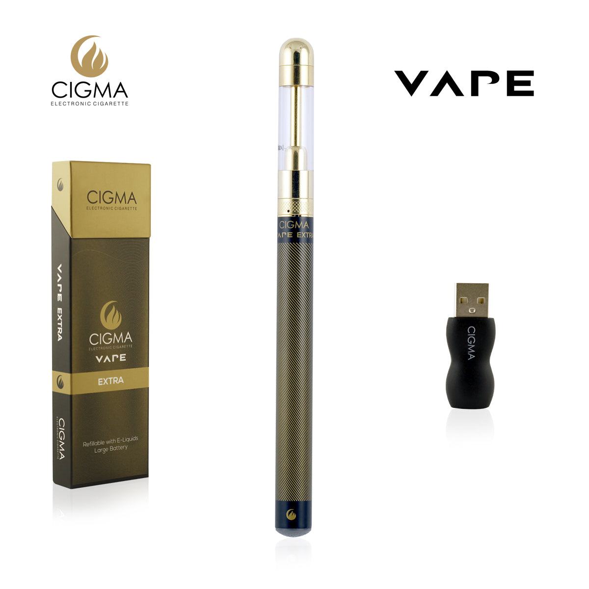 Worlds Slimmest Smallest Cigma Slim E Cigarette Starter Kit